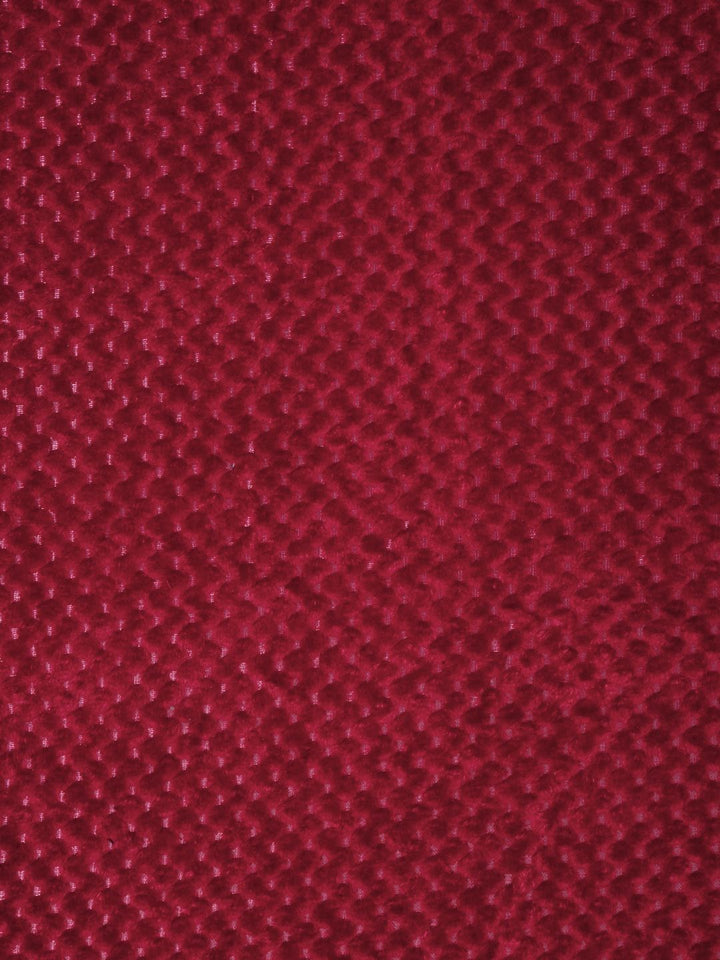 KLOTTHE Red Abstract Woolen Double King Bed Sheet with 2 Pillow Covers