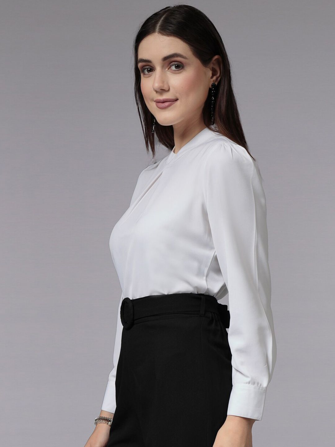 Style Quotient Round Neck Long Sleeves Top