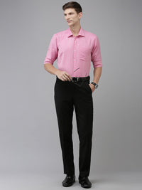Park Avenue Slim Fit Self Design Textured Formal Shirt