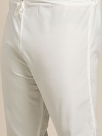 SOJANYA PLUS Men Sea Green Embroidered Kurta with Churidar Comes with a Nehru Jacket