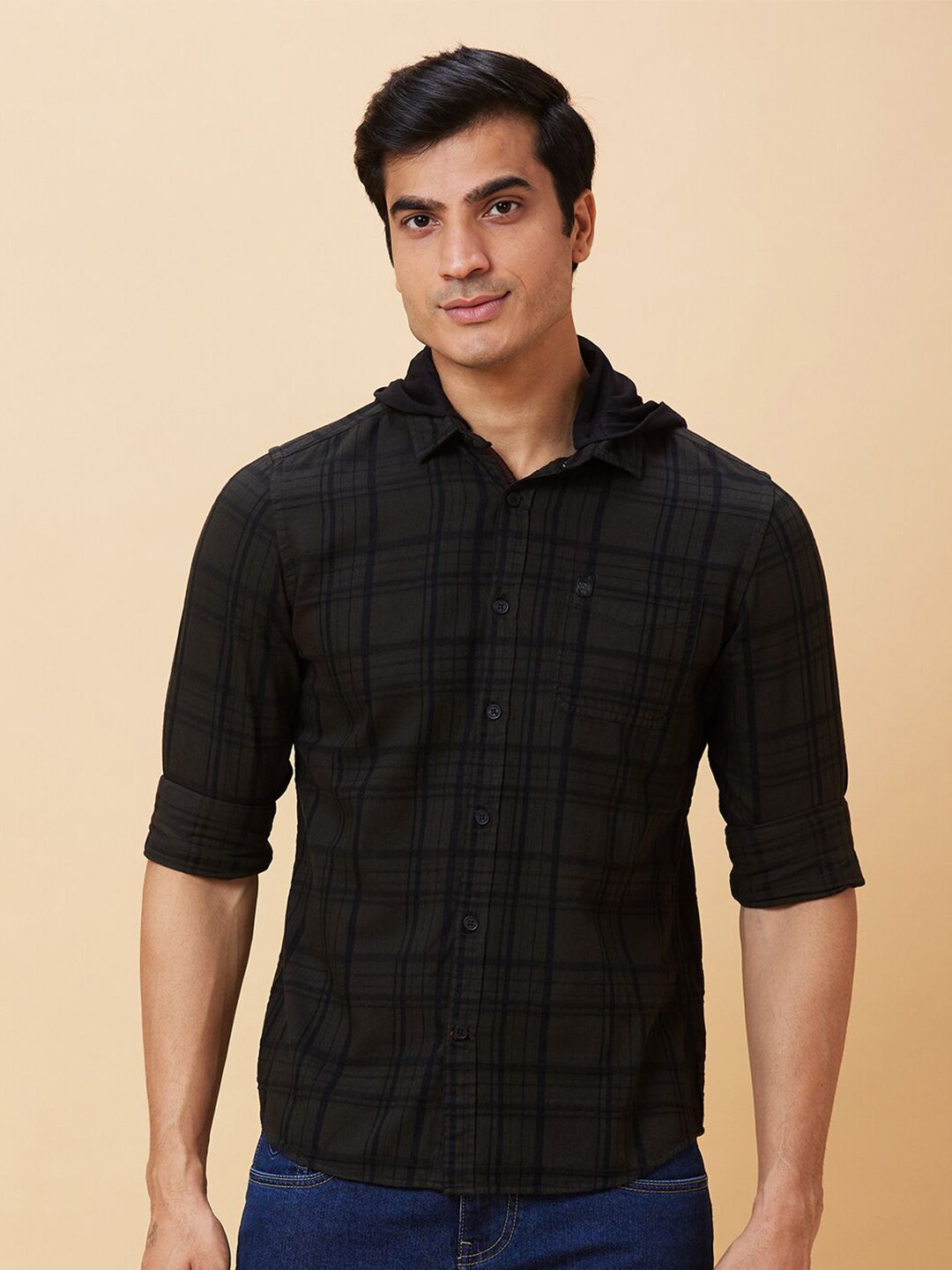 Being Human Slim Fit Tartan Checked Casual Shirt