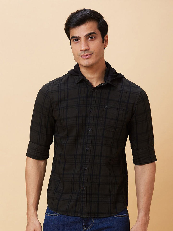 Being Human Slim Fit Tartan Checked Casual Shirt