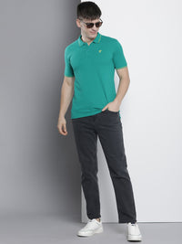 The Indian Garage Co Men Solid Polo Collar T-shirt