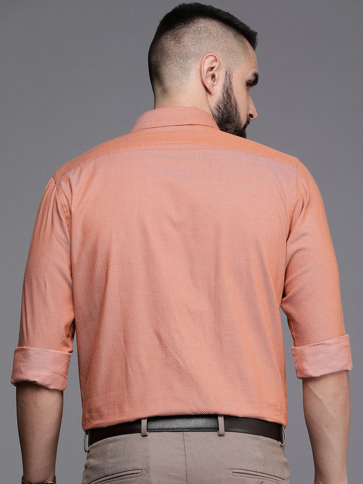 Raymond Slim Fit Pure Cotton Textured Formal Shirt