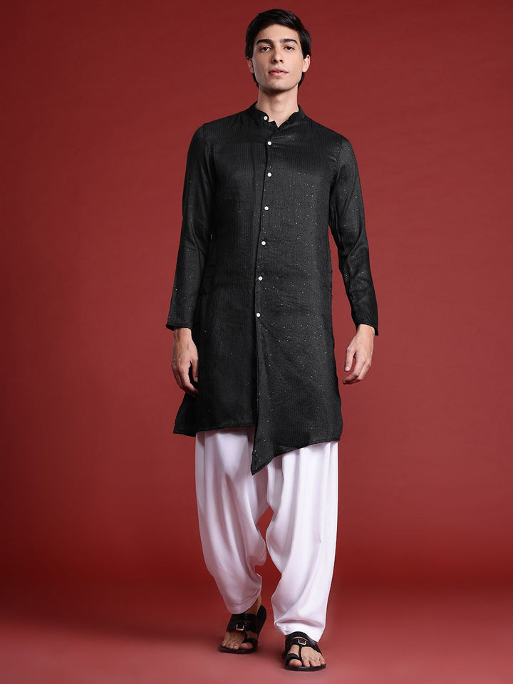 Anouk Tyohaar Collection Sequinned Asymmetric Kurta