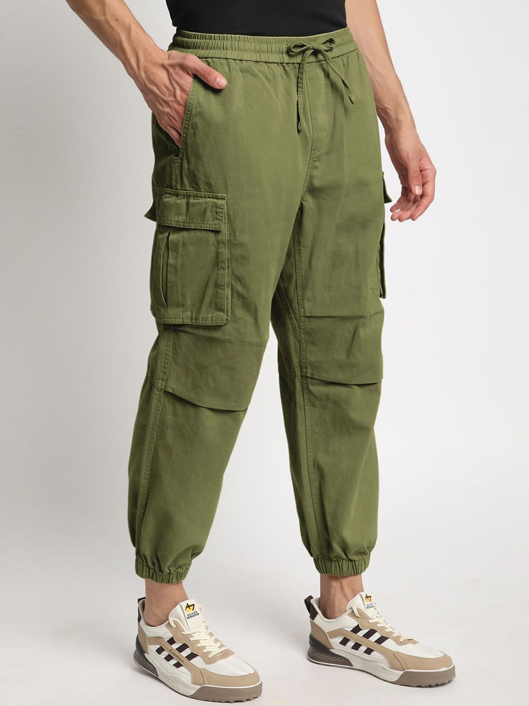 Bene Kleed Men Relaxed Pure Cotton Joggers Trousers