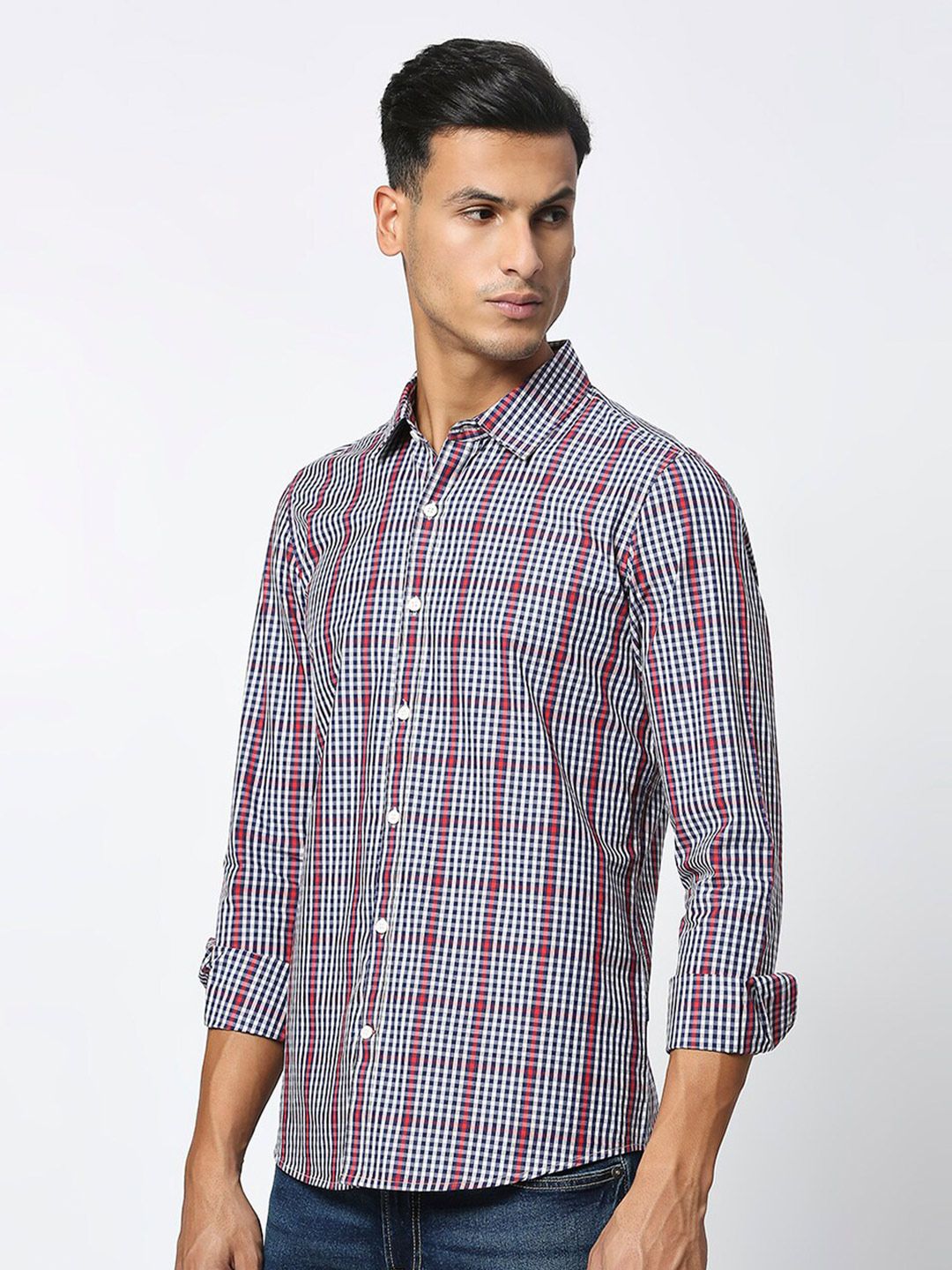 Being Human Slim Fit Cotton Casual Shirt