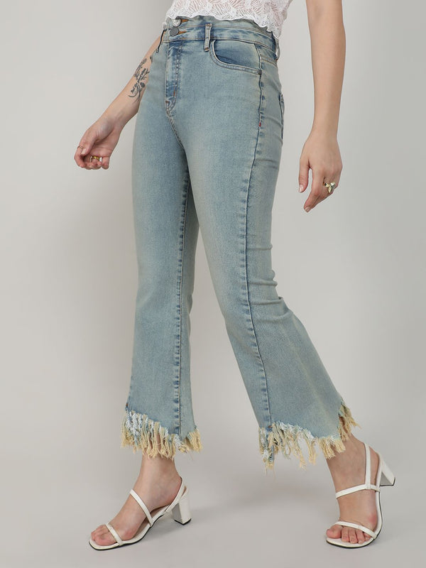 Campus Sutra Women Comfort Low Distress Stretchable Jeans
