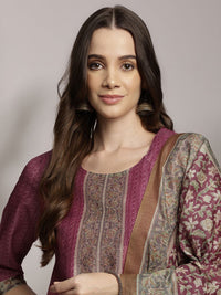 Anouk Women Ethnic Motifs Printed Kurta with Trousers & Dupatta
