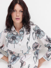 RAREISM Floral Print Cotton Top
