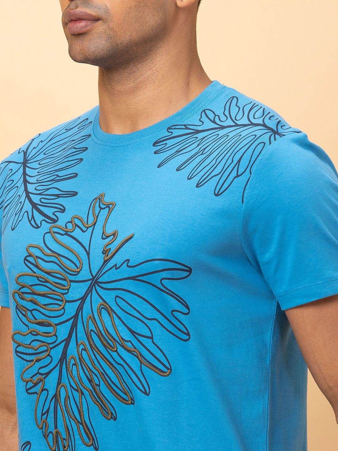 Being Human Men Printed Extended Sleeves Pockets T-shirt
