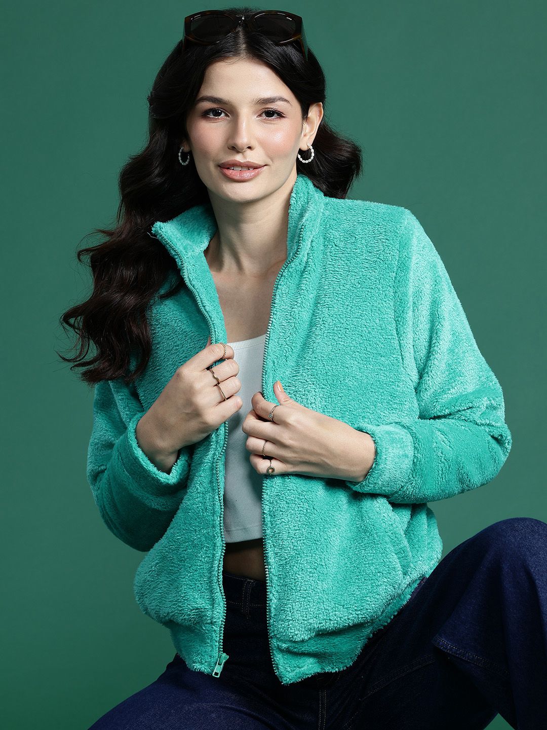DressBerry Fleece Tailored Jacket
