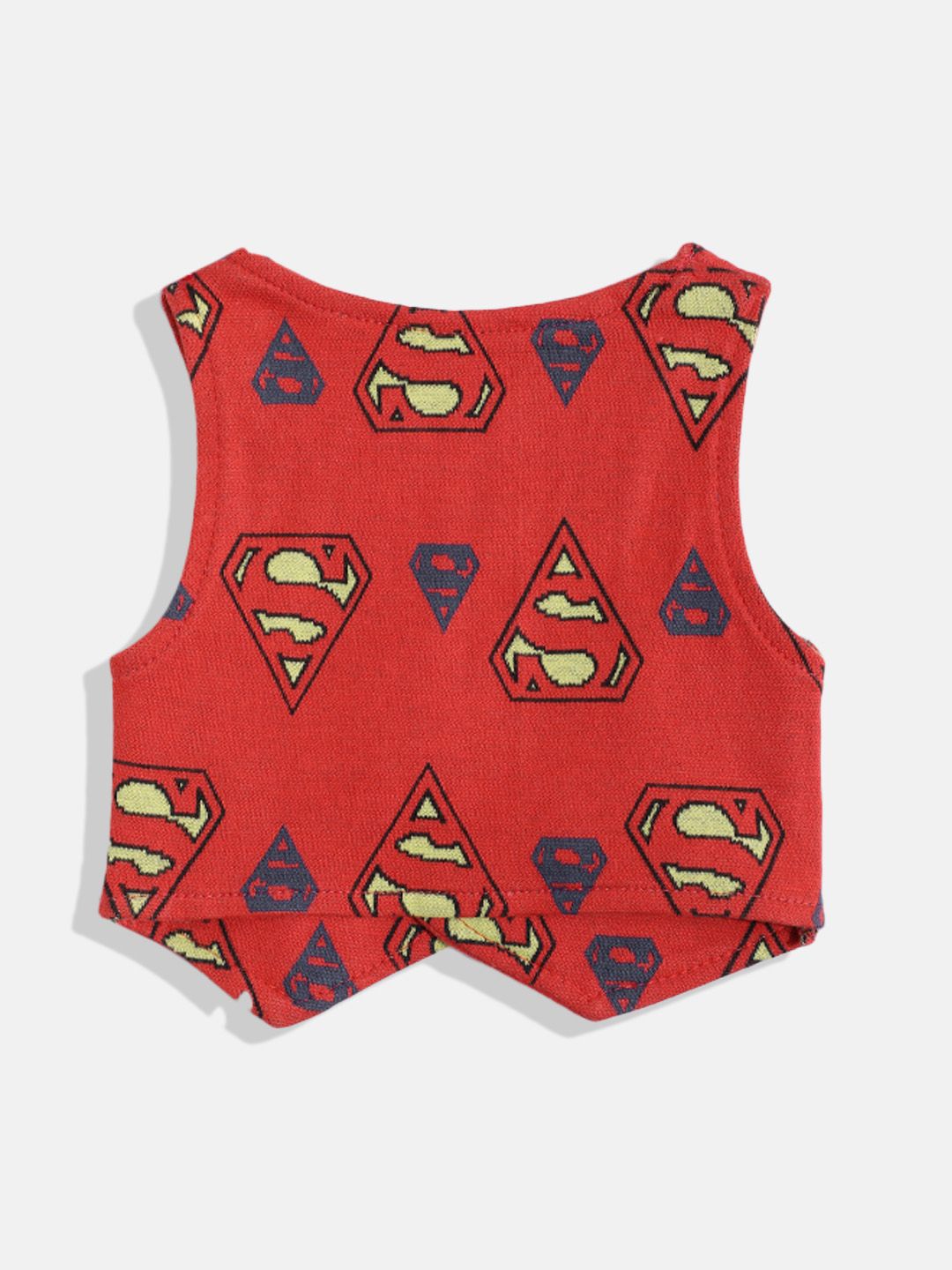 Moms Love Infant Boys Pure Cotton Superman Printed Clothing Set