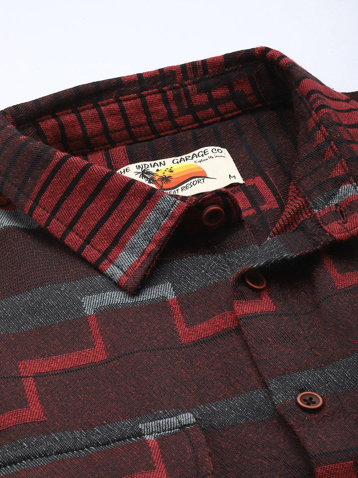 The Indian Garage Co Printed Opaque Relaxed Fit Casual Shirt
