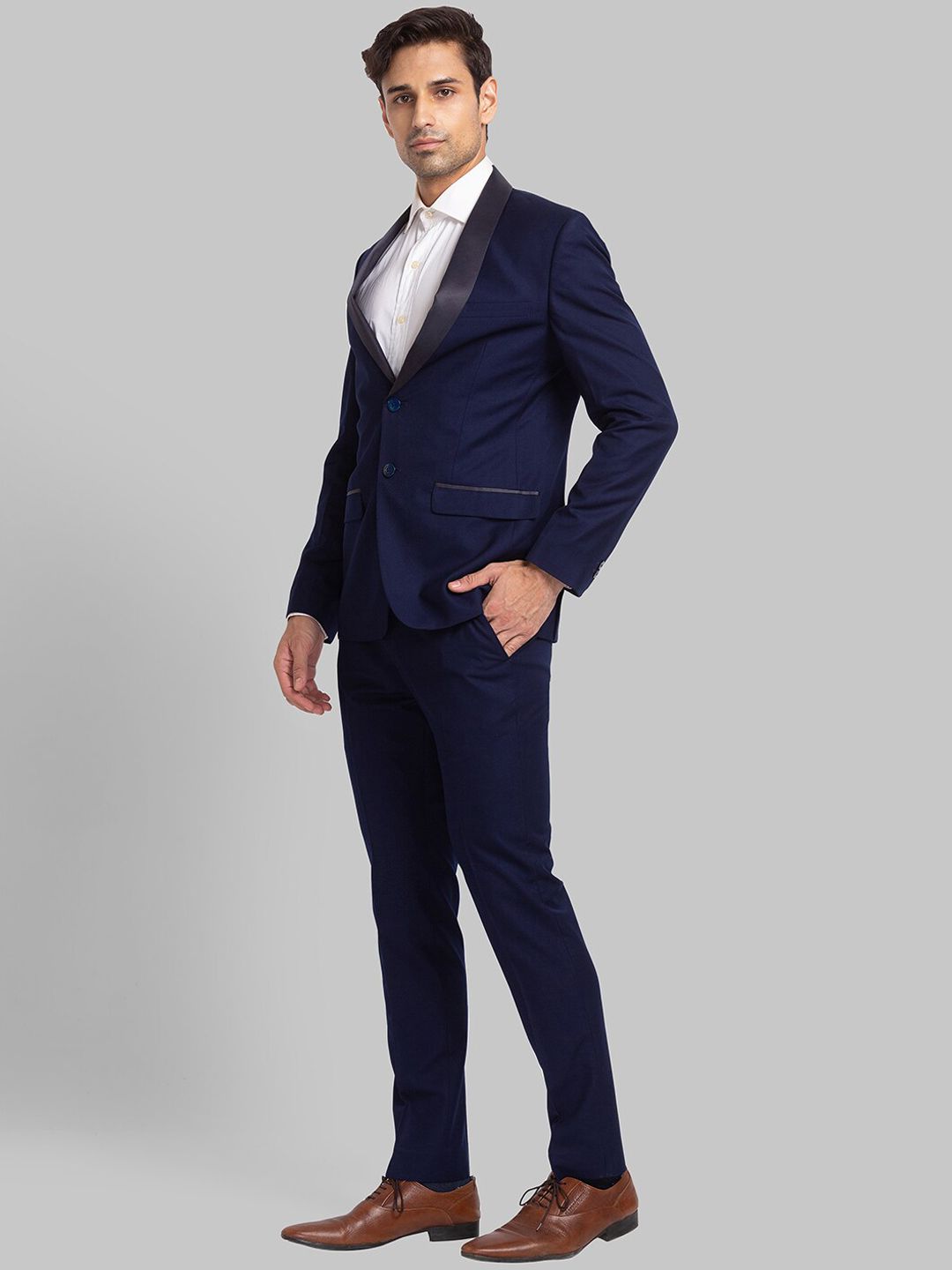 Park Avenue Men Super Slim-Fit Single-Breasted Two-Piece Suit