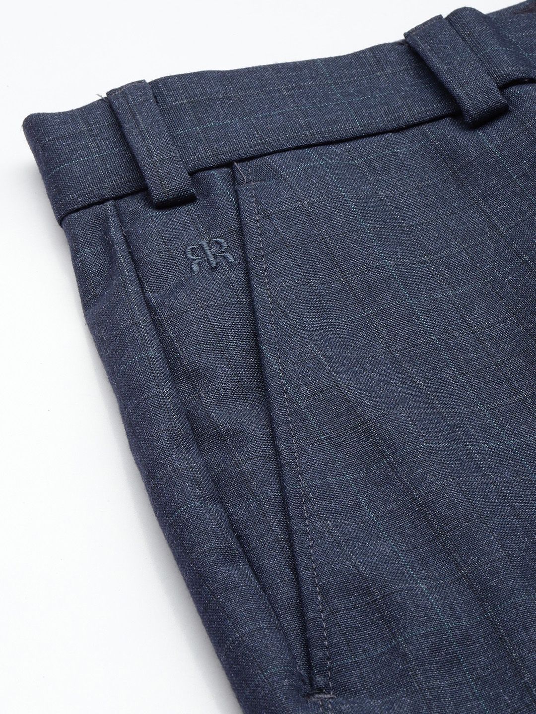 Raymond Men Checked Slim Fit Formal Trousers