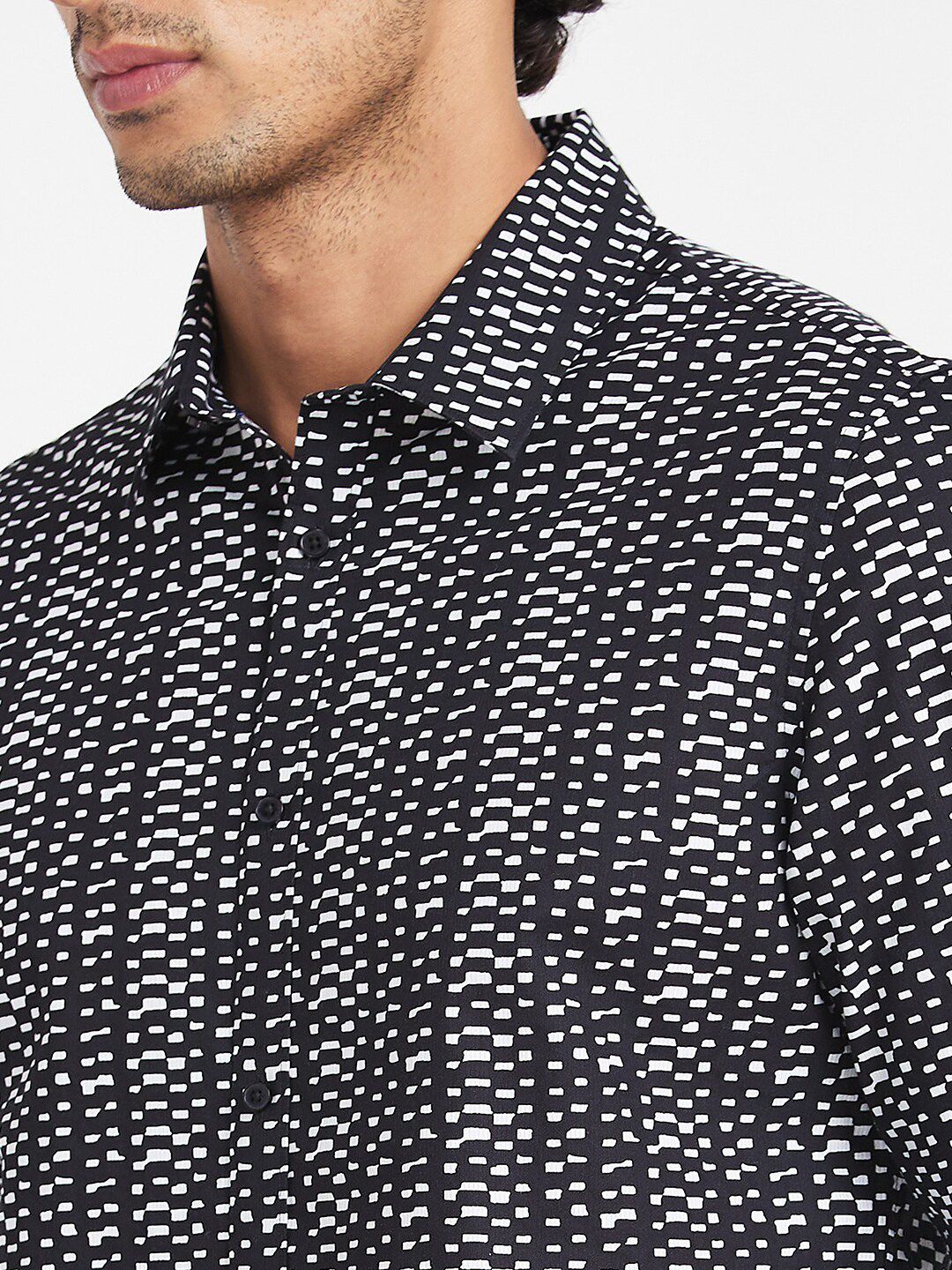 Being Human Slim Fit Abstract Printed Casual Shirt