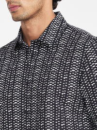 Being Human Slim Fit Abstract Printed Casual Shirt