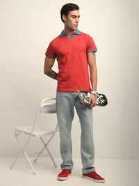 DILLINGER Men Short Sleeve Regular Fit Solid Polo Tshirt