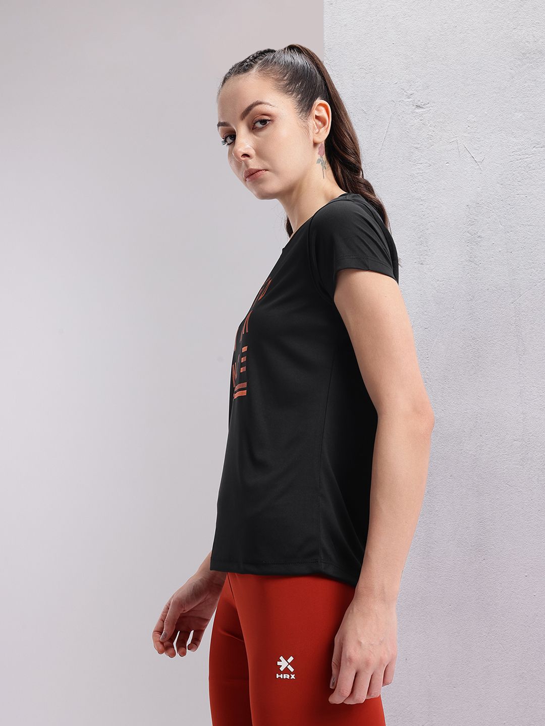 HRX by Hrithik Roshan Typography Printed T-shirt