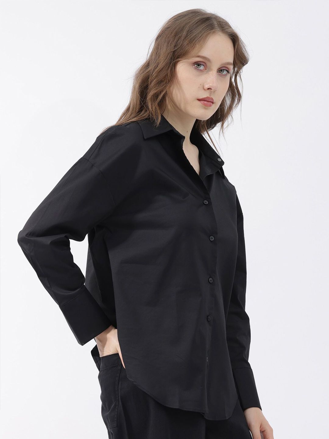 RAREISM Slim Fit Cotton Casual Shirt