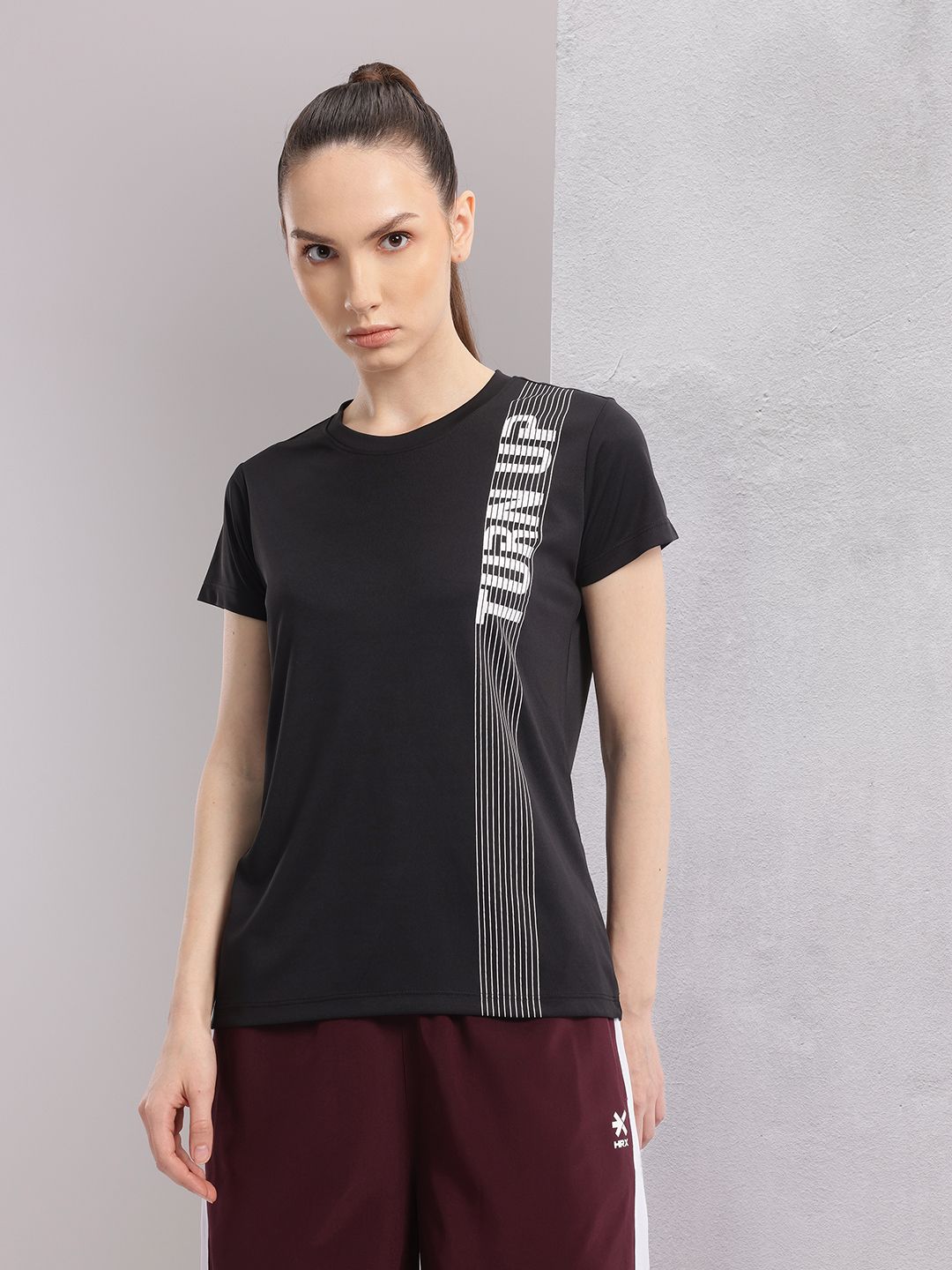 HRX by Hrithik Roshan Printed Rapid-Dry Training T-shirt