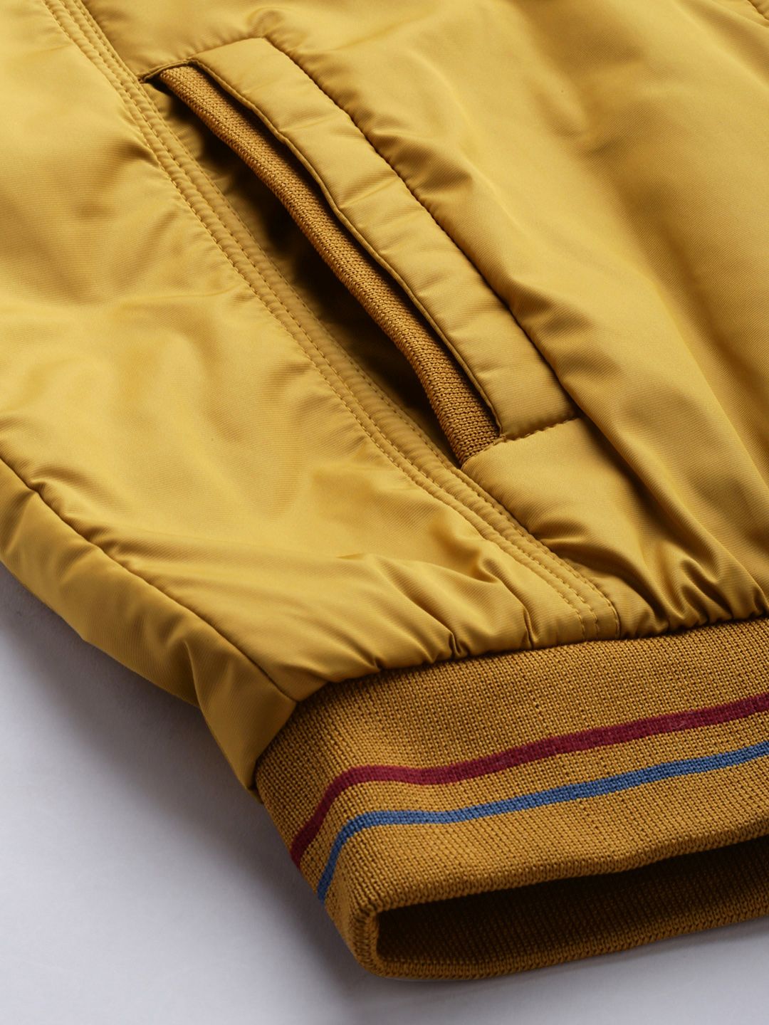 The Indian Garage Co Men Regular Fit Zip-Front Bomber Jacket