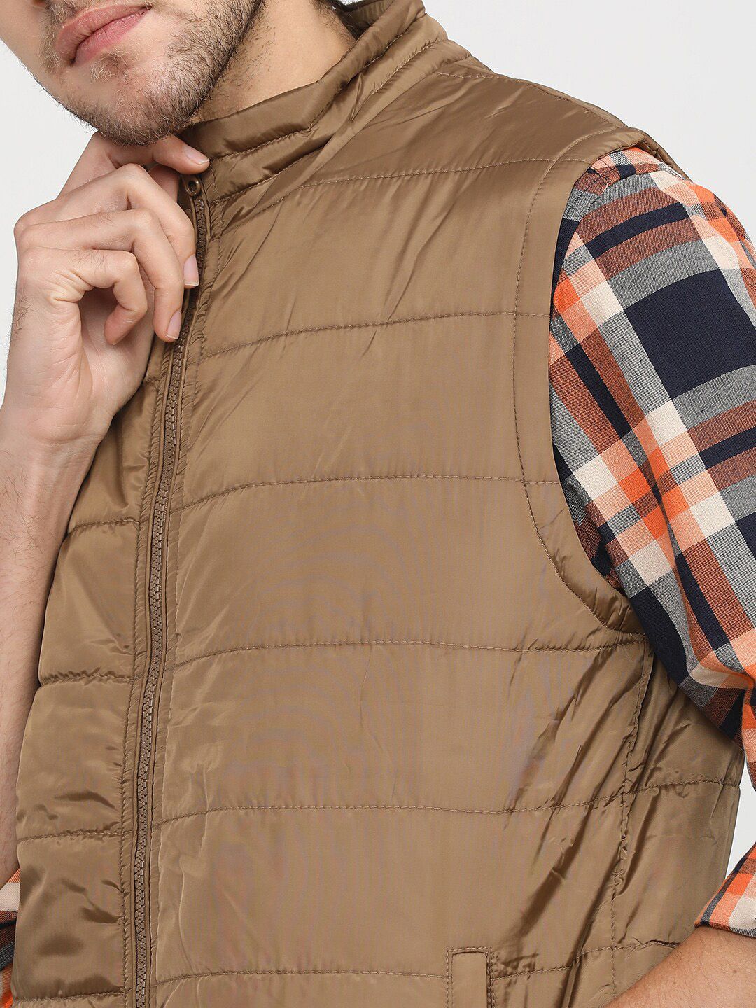 HIGHLANDER Men Brown Padded Jacket