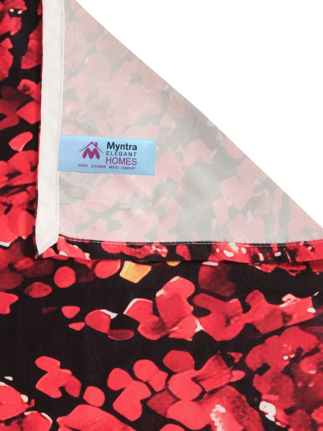 Myntra Elegant Homes Red Conversational 400 TC King Bedsheet with 2 Pillow Covers