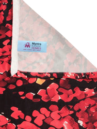 Myntra Elegant Homes Red Conversational 400 TC King Bedsheet with 2 Pillow Covers