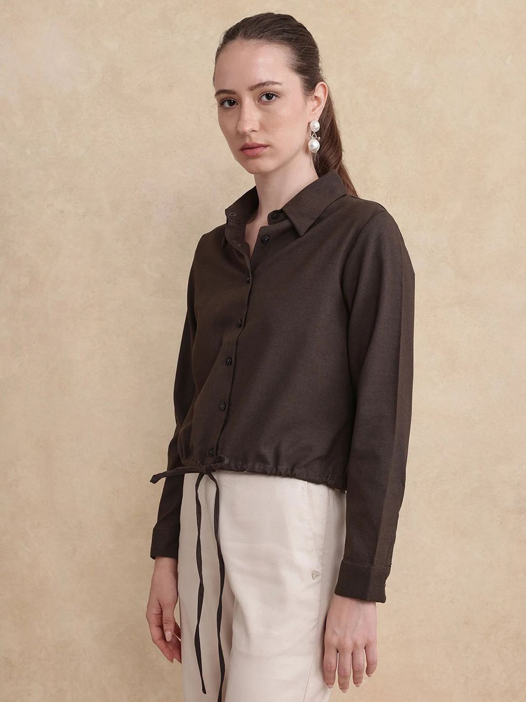 Rareism Women Shirt Shirt Shirt Style Tops