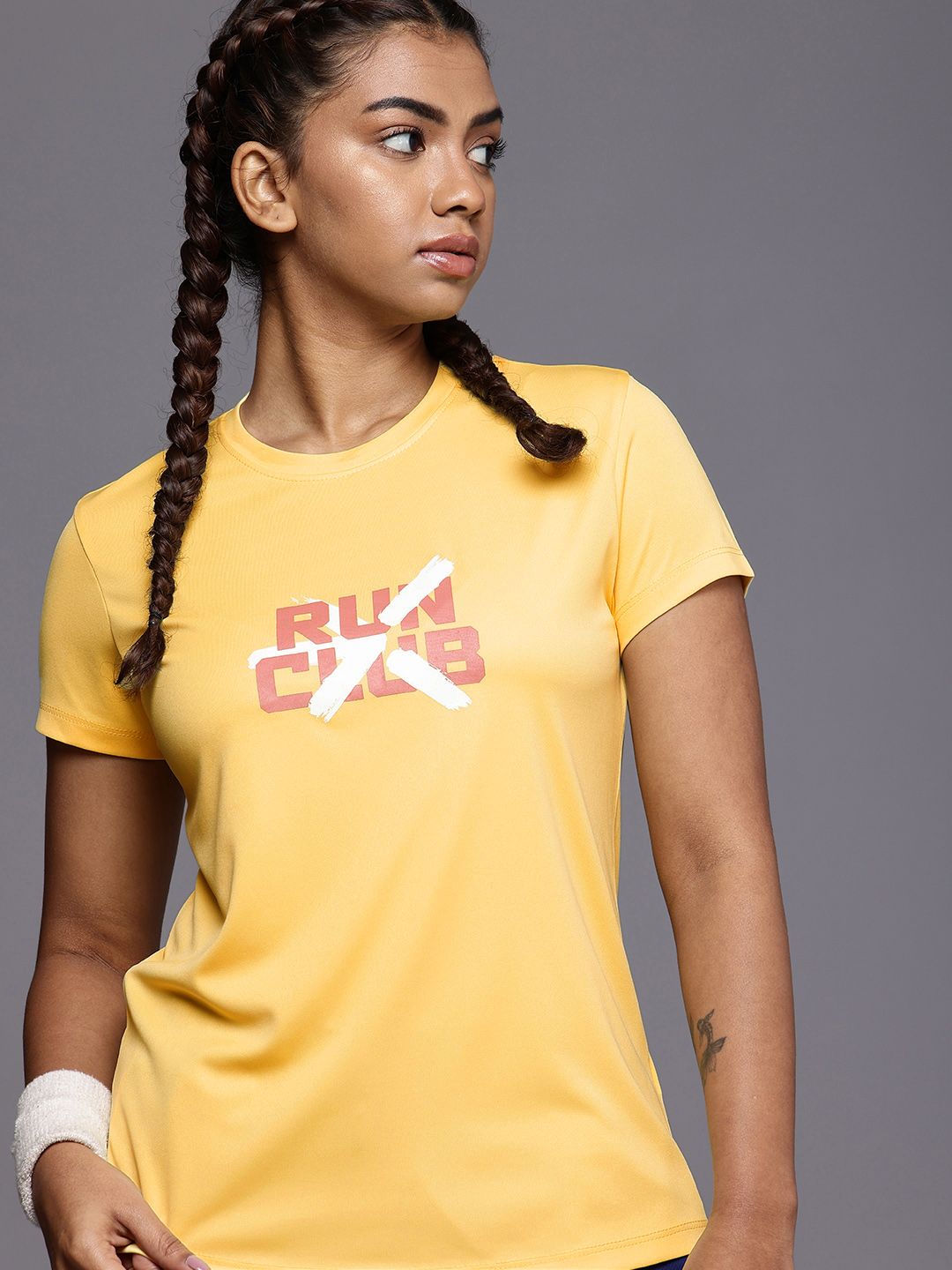 HRX by Hrithik Roshan Rapid-Dry Typography Printed Running T-shirt