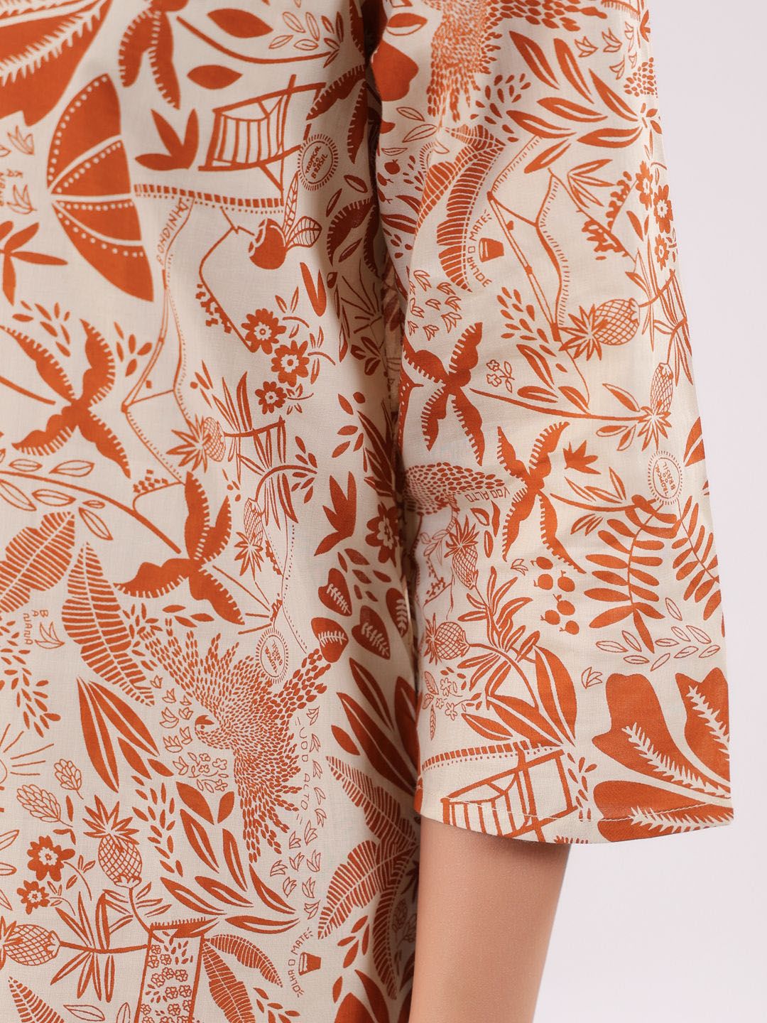 SANSKRUTIHOMES Women Ethnic Motifs Printed Cotton Night suit