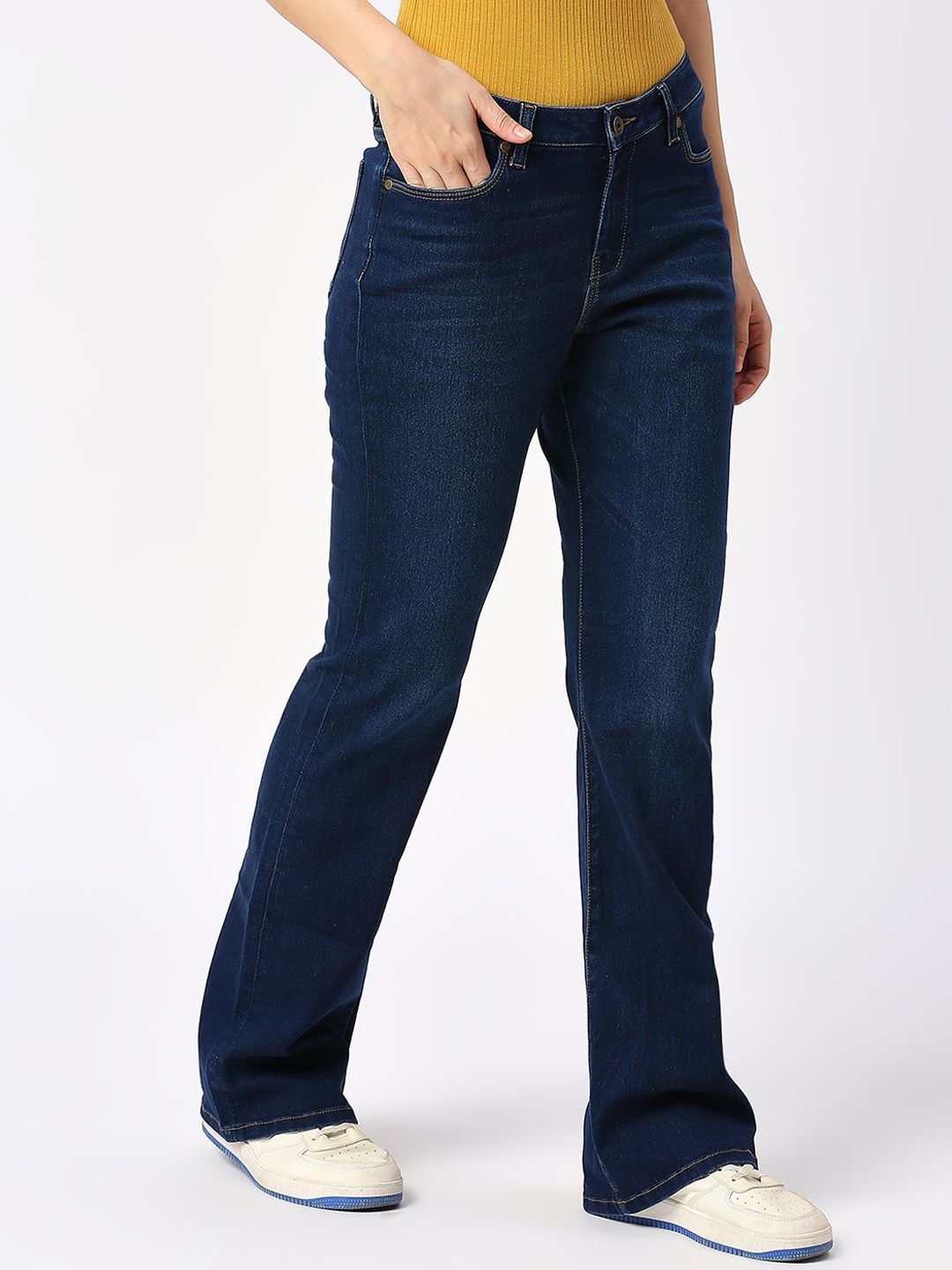 Being Human Women Bootcut Light Fade Jeans
