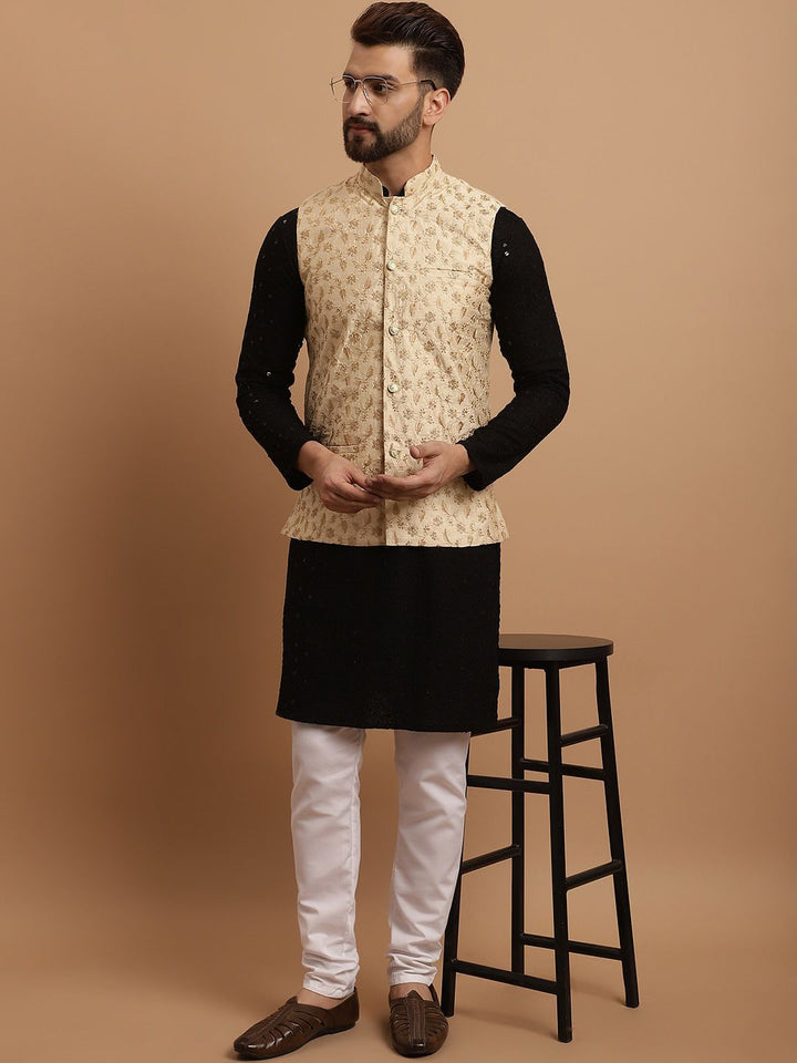 SOJANYA Kurta Kapas Tulen Sulaman dengan Piyama
