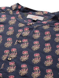 Anouk Ethnic Motifs Printed Regular Pure Cotton Kurta with Trousers