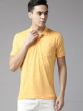 Park Avenue Men Printed Polo Collar Slim Fit T-shirt