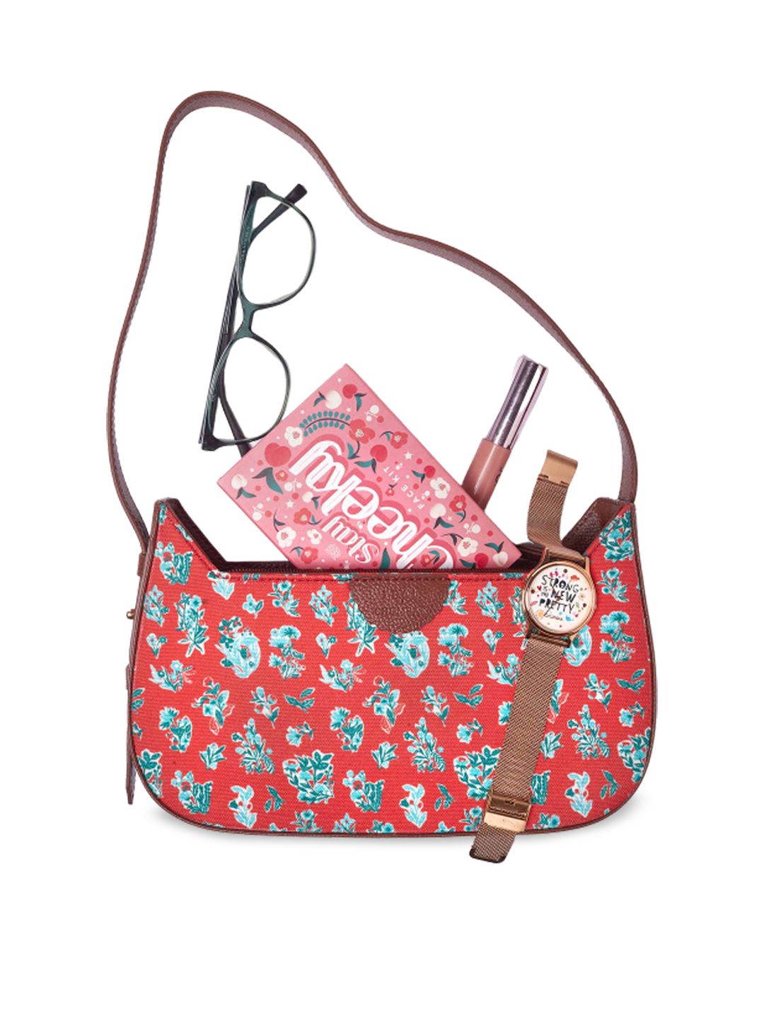 TEAL BY CHUMBAK Floral Printed Sling Bag