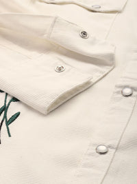 The Indian Garage Co Floral Embroidered Casual Shirt