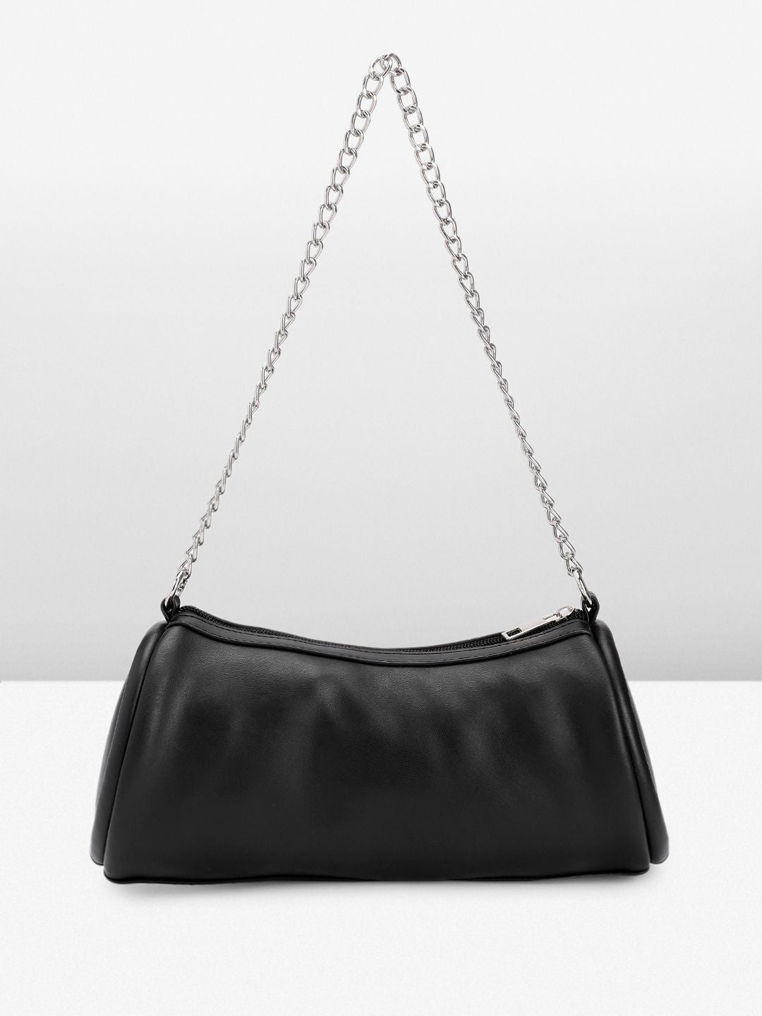 DressBerry Baguette Shoulder Bag with Chain Strap