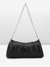 DressBerry Baguette Shoulder Bag with Chain Strap