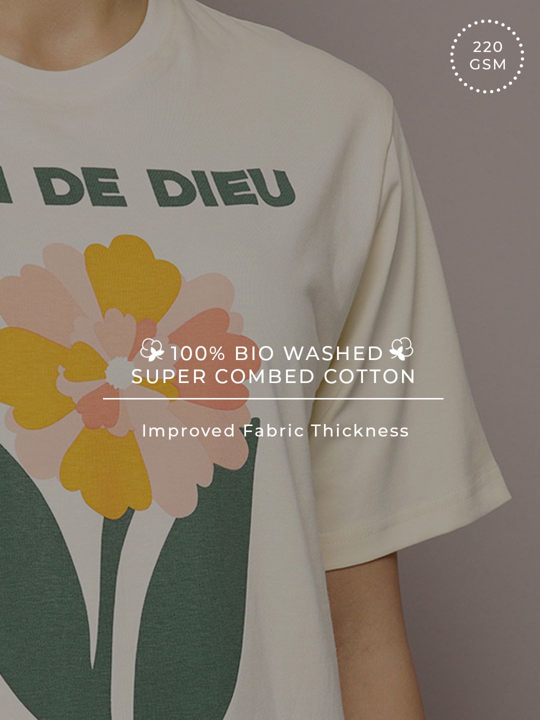 DILLINGER Graphic Printed Oversized Pure Cotton T-shirt
