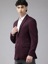 Park Avenue Notched Lapel Collar Single Breasted Formal Blazer
