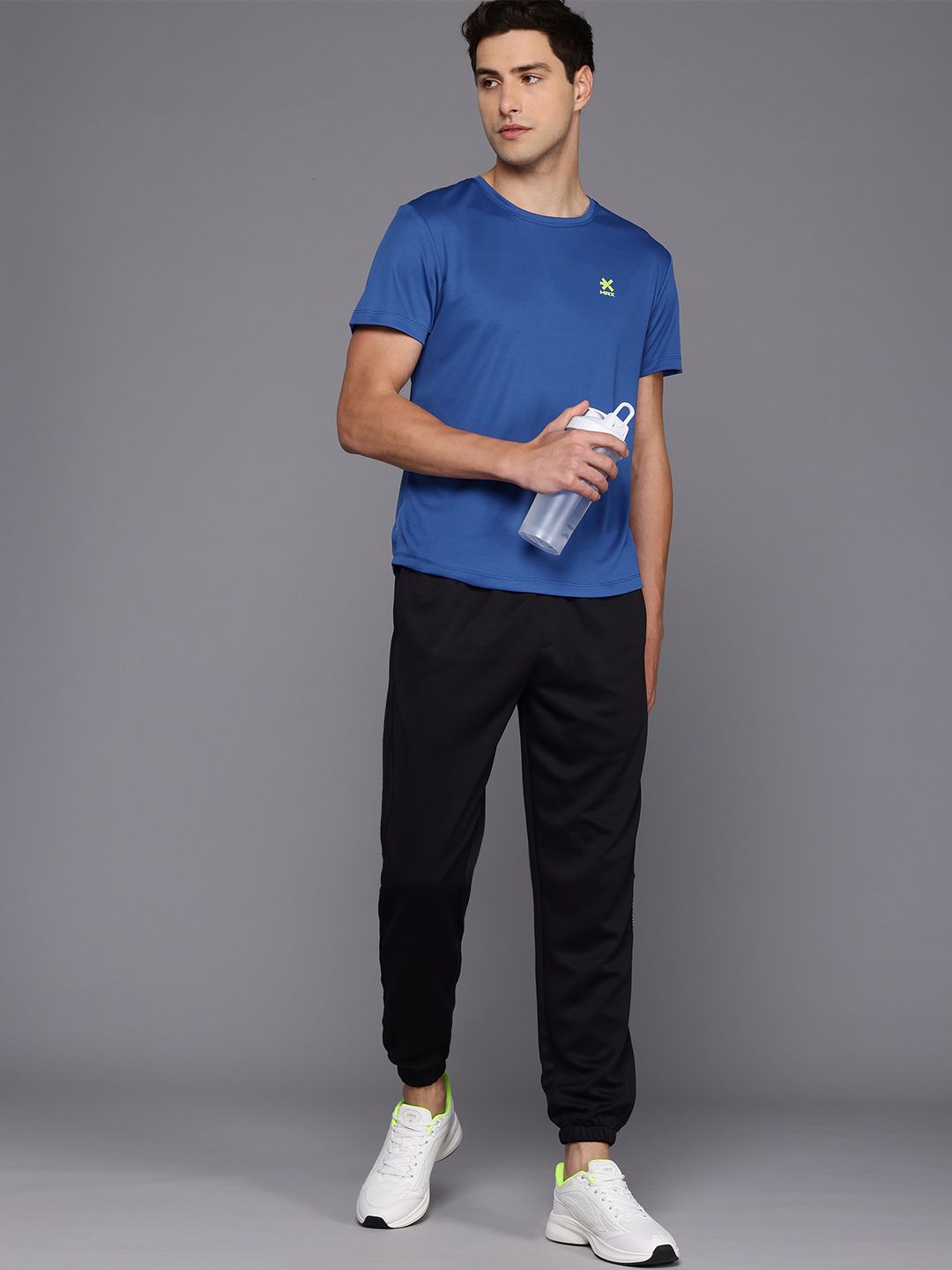 HRX by Hrithik Roshan Rapid-Dry Striped Training T-shirt