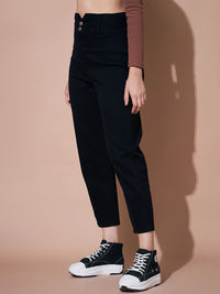 SASSAFRAS BASICS Women Mid-Rise Mom Fit Stretchable Jeans