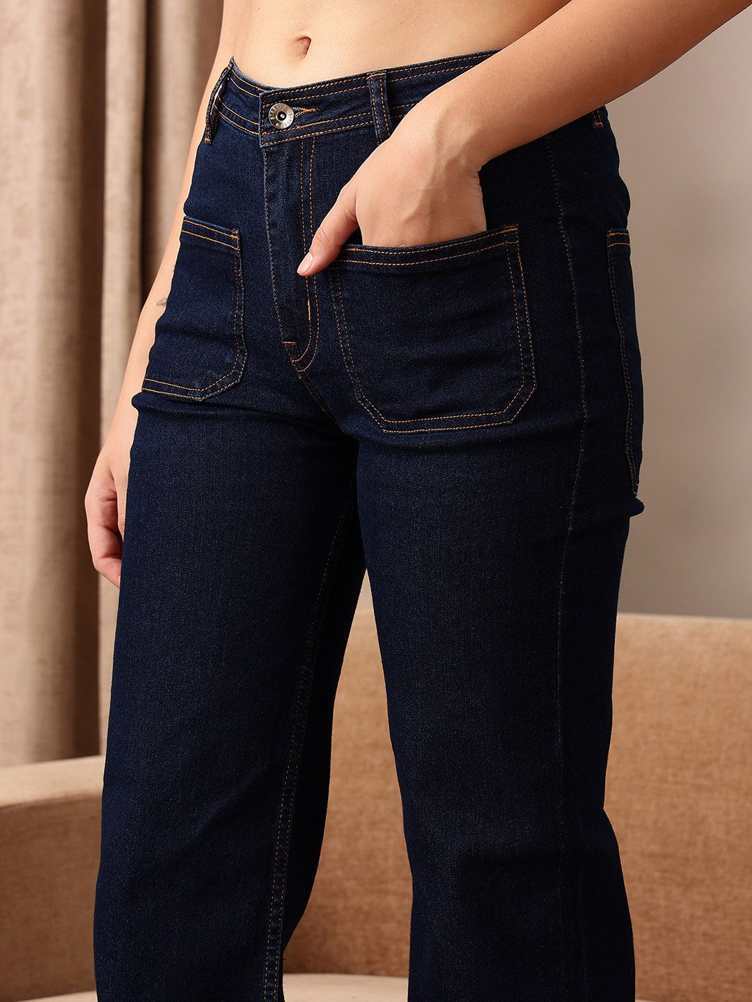 STREET 9 Women Comfort Bootcut Clean Look Jeans