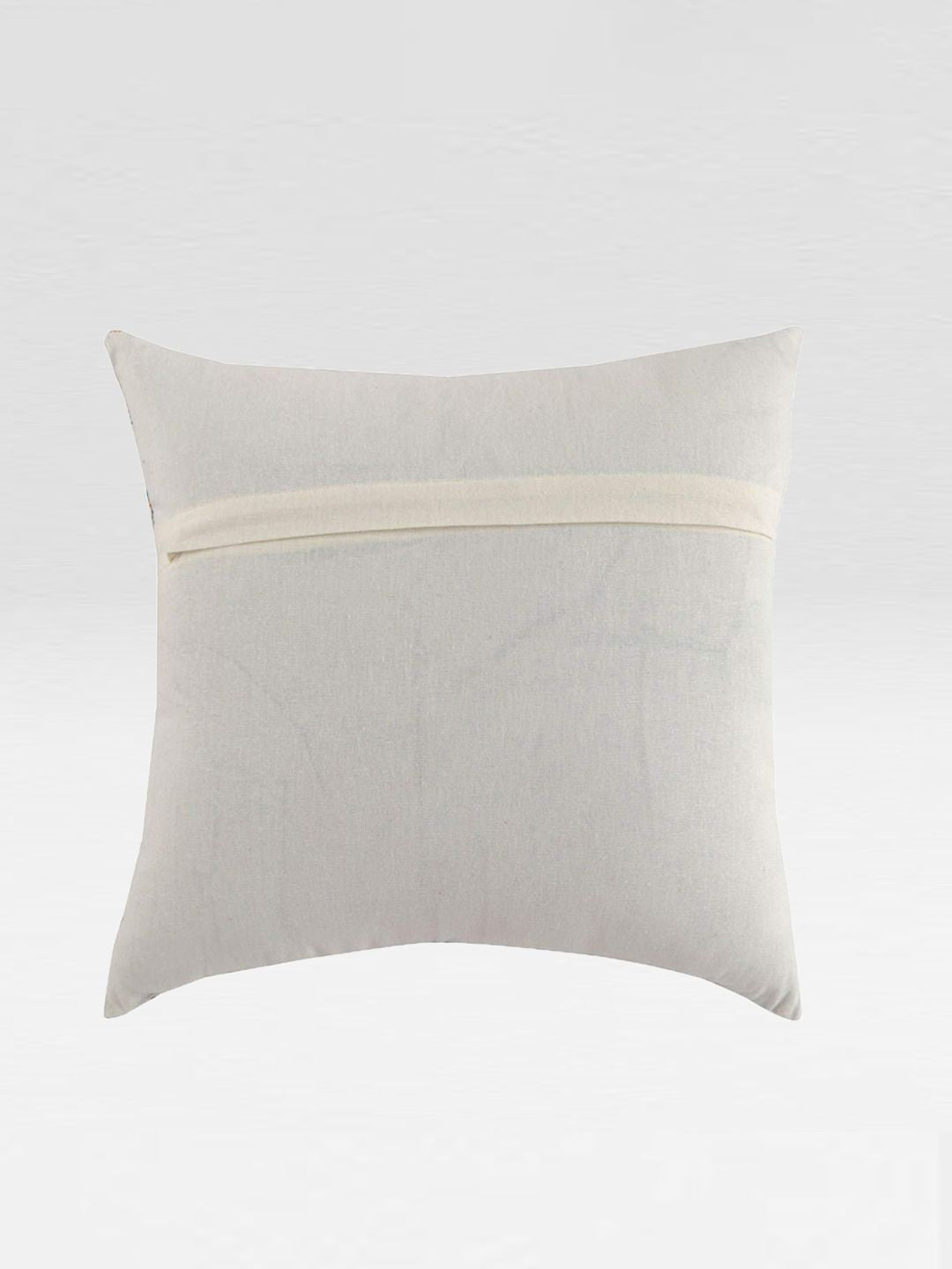 STITCHNEST Blue & Mustard Set of 2 Abstract Square Cushion Covers