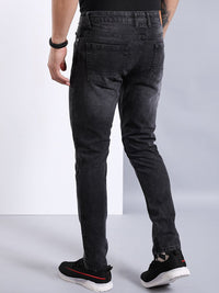 The Indian Garage Co Men Black Mid-Rise Slim Fit Clean Look Light Fade Stretchable Jeans