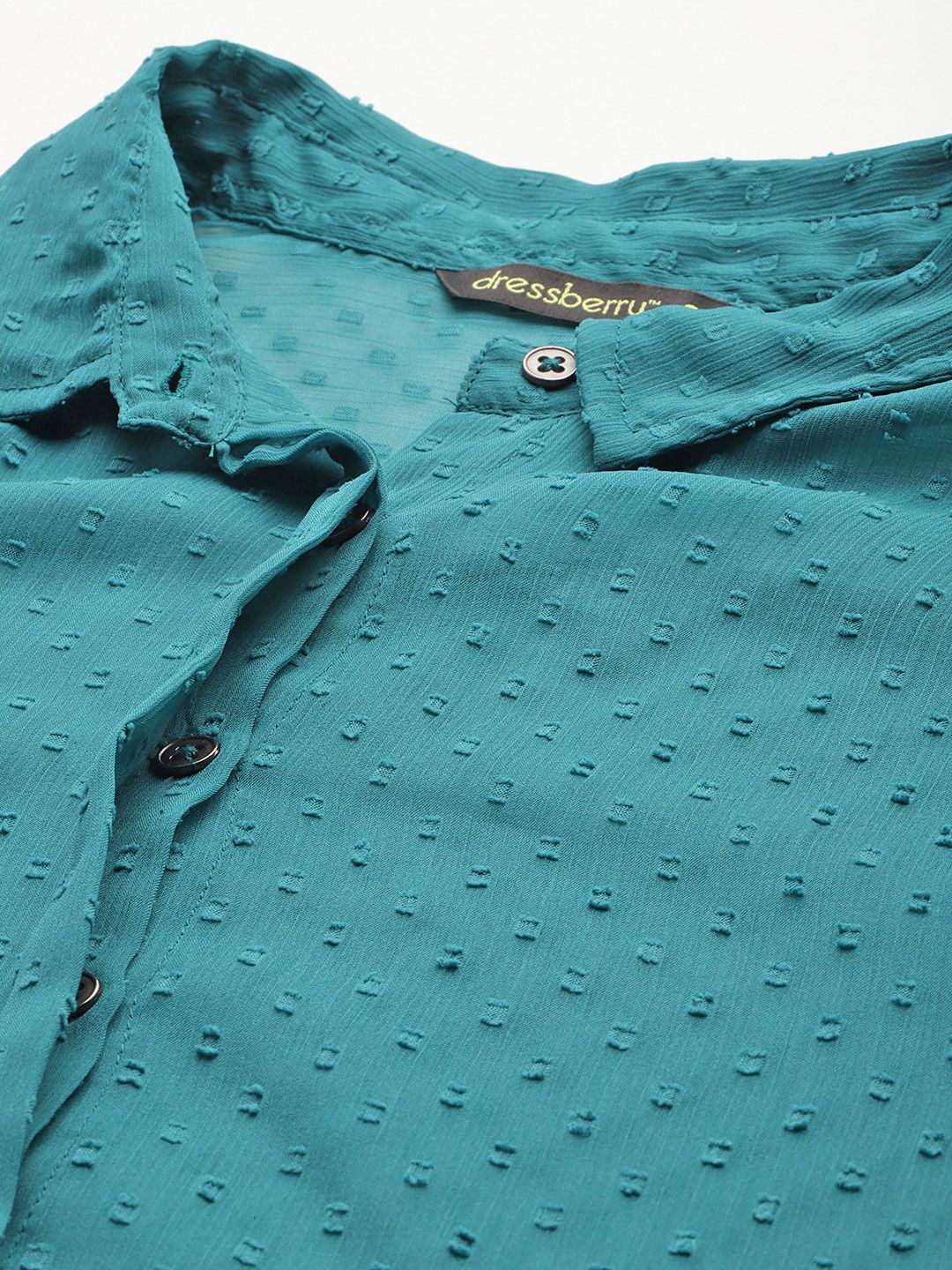 DressBerry Dobby Sheer Casual Shirt