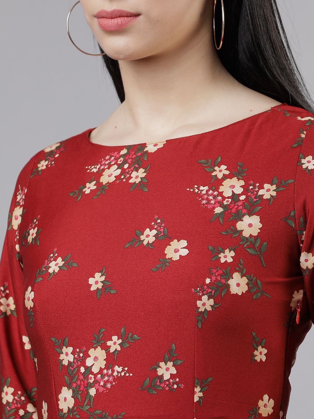 Tokyo Talkies Floral Print Fit & Flare Maxi Dress